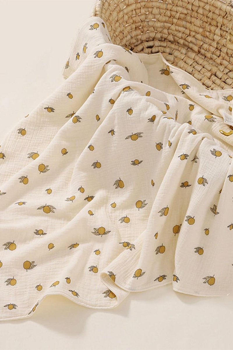 The Lemon Muslin Blanket Swaddle - Blankets