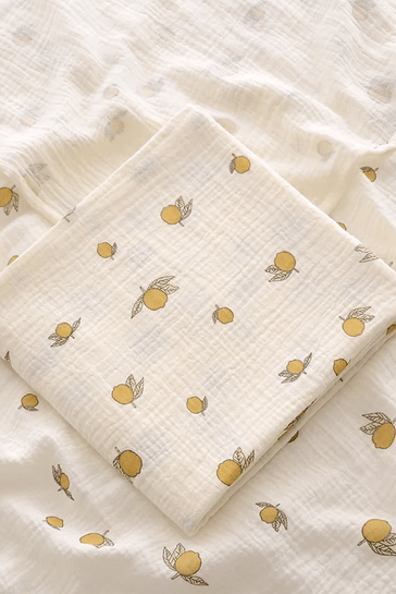 The Lemon Muslin Blanket Swaddle - Blankets