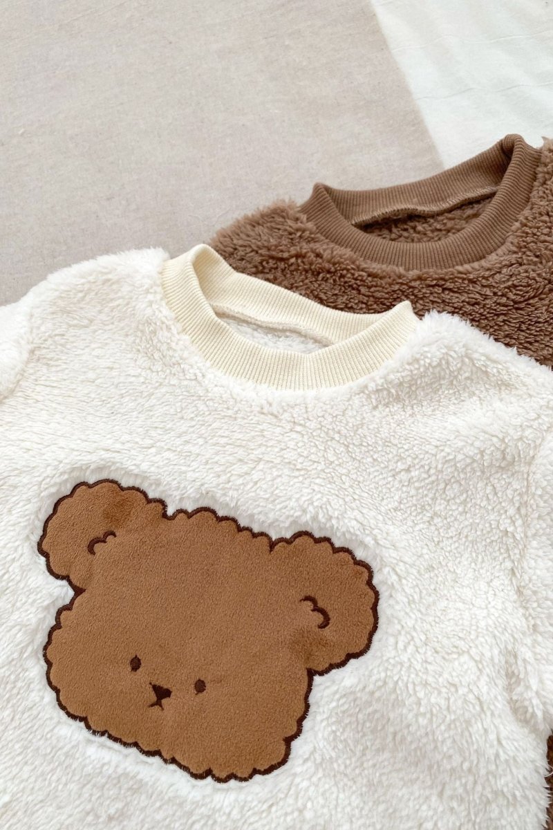 The Love Fur Bear Knitted Hooded Pramsuit - Pramsuits