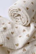 The Love Heart Muslin Blanket Swaddle - Blankets