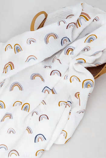 The Rainbow Muslin Blanket Swaddle - Blankets