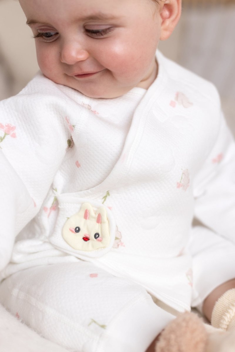 The Snuggle Bun Boucle Wrap Baby Grow Romper - Rompers