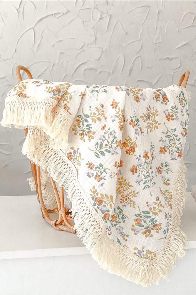 The Tassel Blanket Swaddle (Multiple Prints) - Blankets
