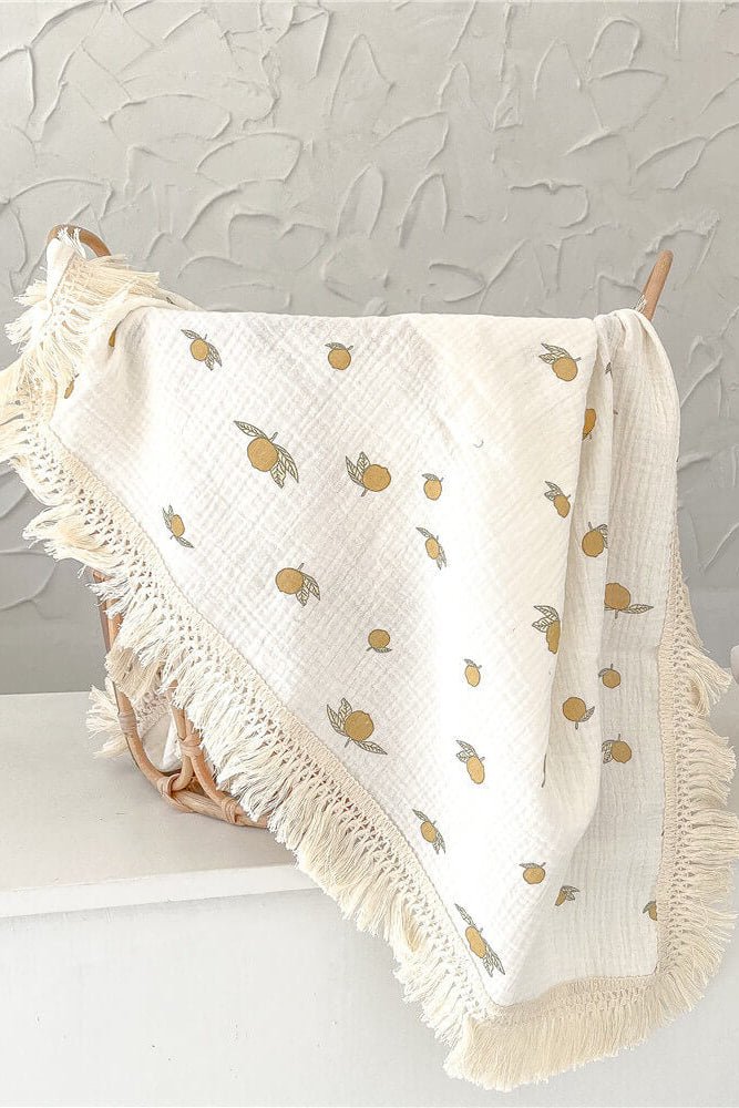 The Tassel Blanket Swaddle (Multiple Prints) - Blankets