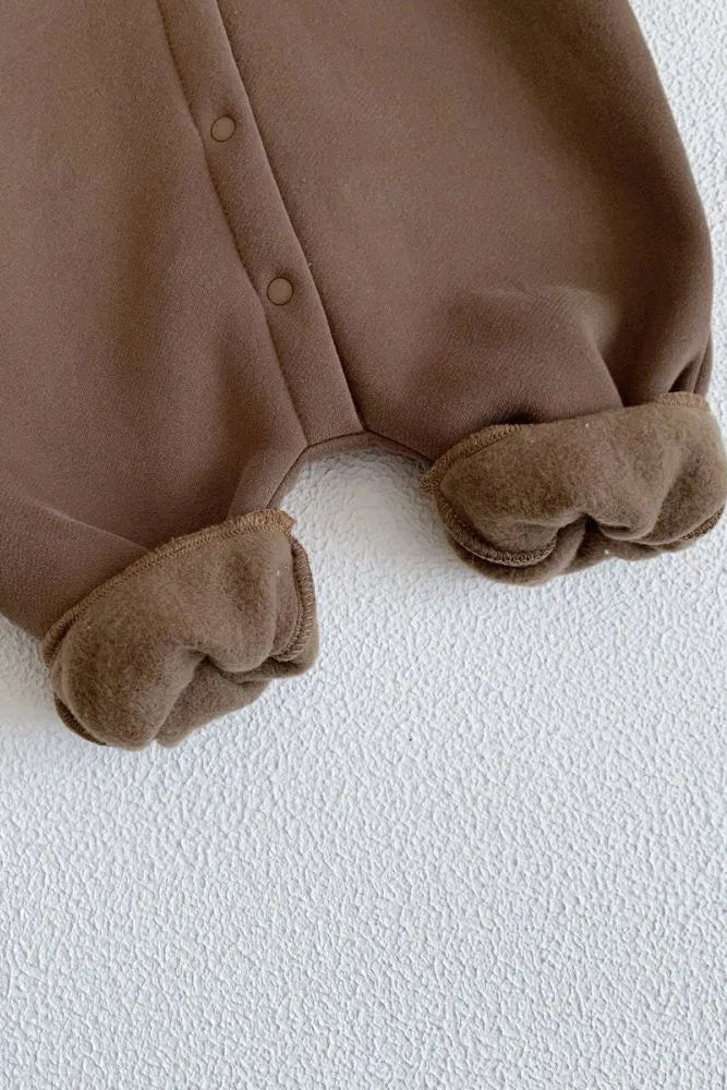 The Ultimate Bear Knitted Hooded Playsuit - Rompers