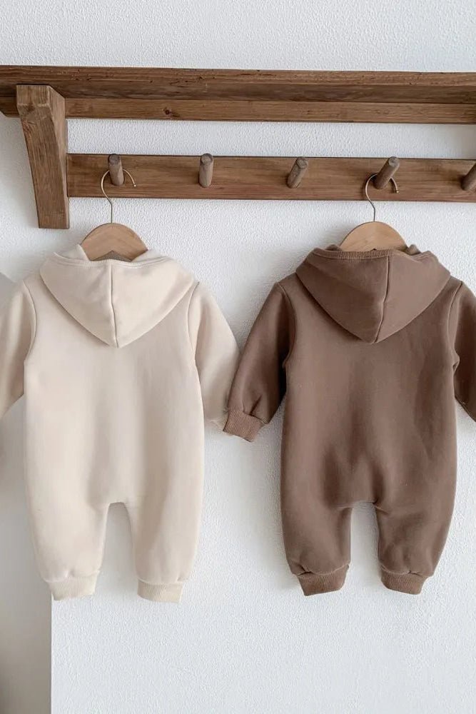 The Ultimate Bear Knitted Hooded Playsuit - Rompers