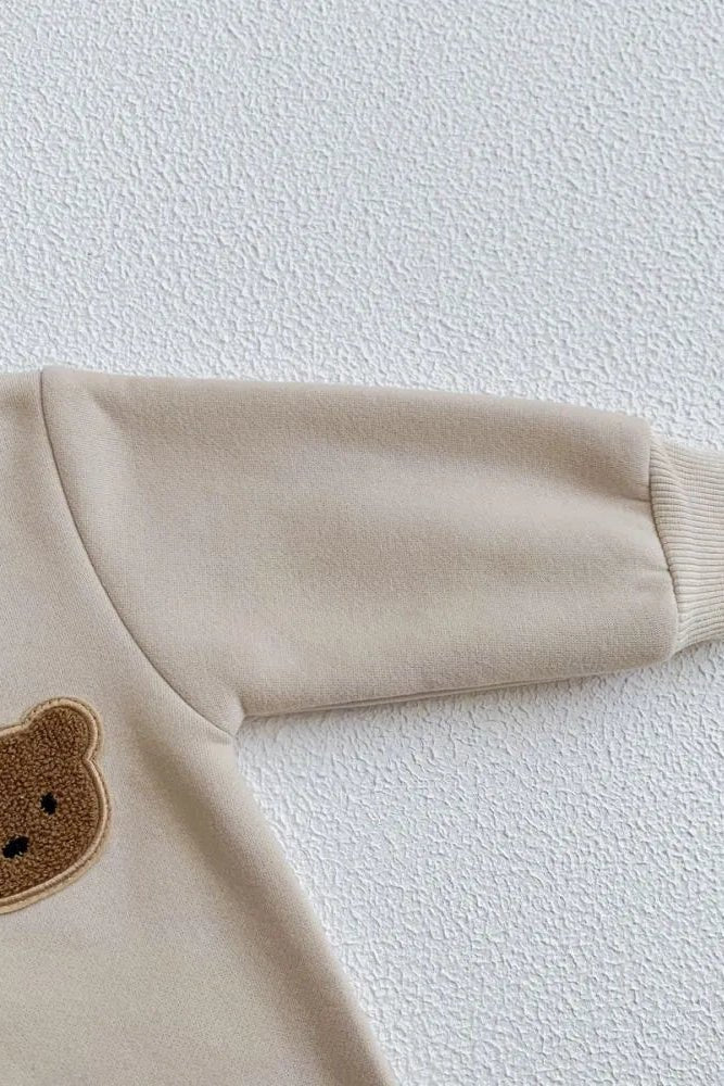 The Ultimate Bear Knitted Hooded Playsuit - Rompers