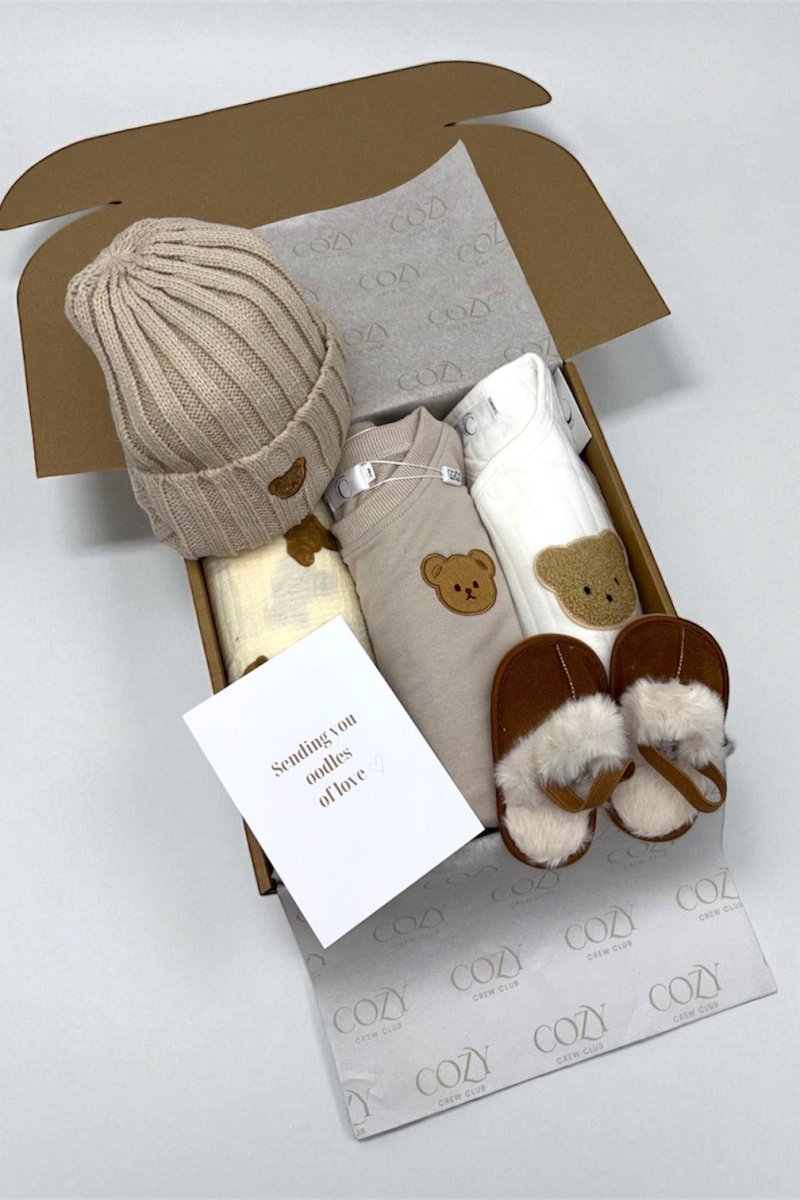 The VIP Cozy Boucle Baby Bear Personalised Gift Box - Gift Sets