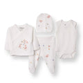 Tiffany 100% Cotton Tiny Baby Set - Ecru - Ecru / Premature - Premature & Tiny Baby Wear