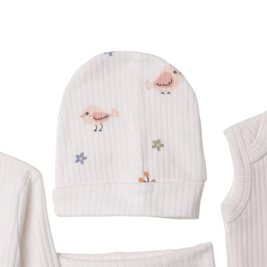 Tiffany 100% Cotton Tiny Baby Set - Ecru - Ecru / Premature - Premature & Tiny Baby Wear
