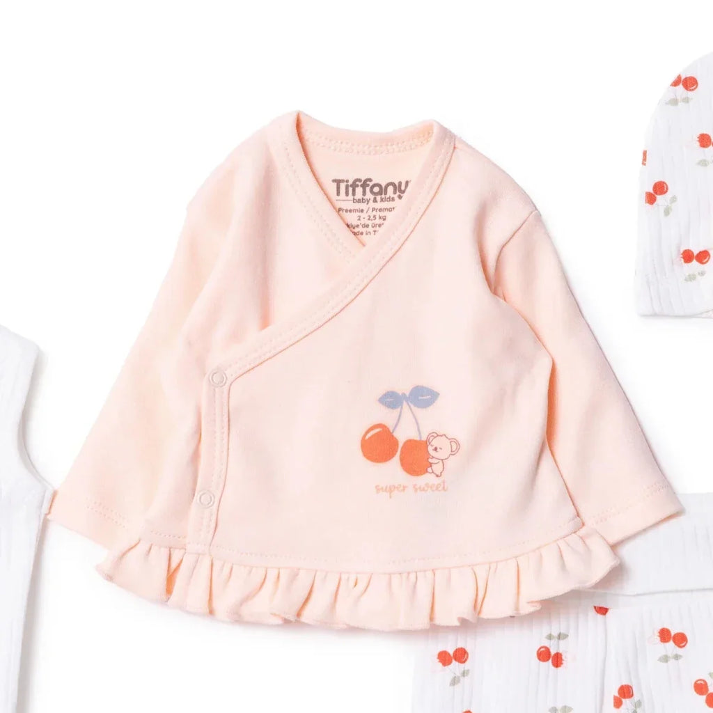Tiffany 100% Cotton Tiny Baby Set - Ecru - Ecru / Premature - Premature & Tiny Baby Wear
