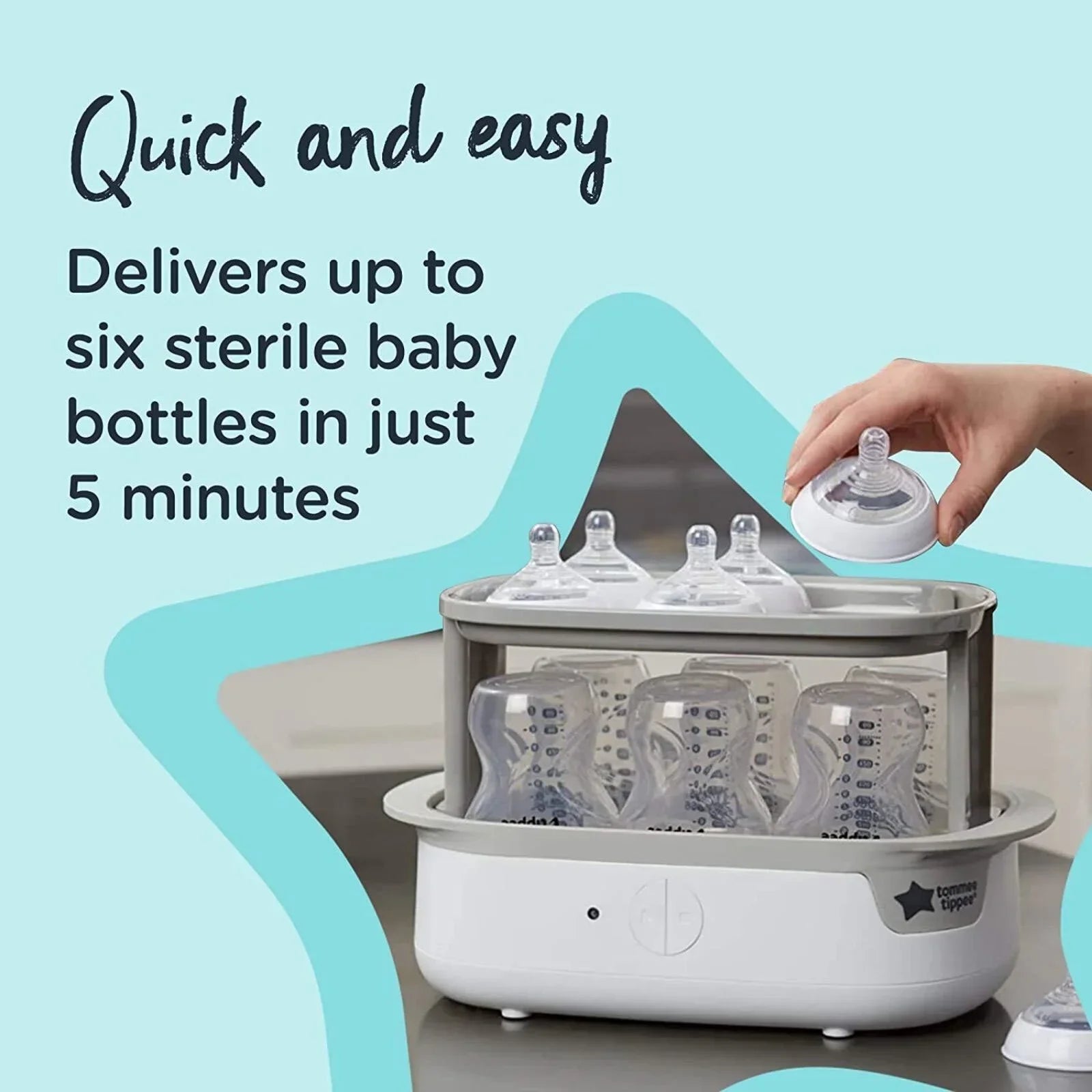 Tommee Tippee Super Steam Steriliser - White - Steriliser Units