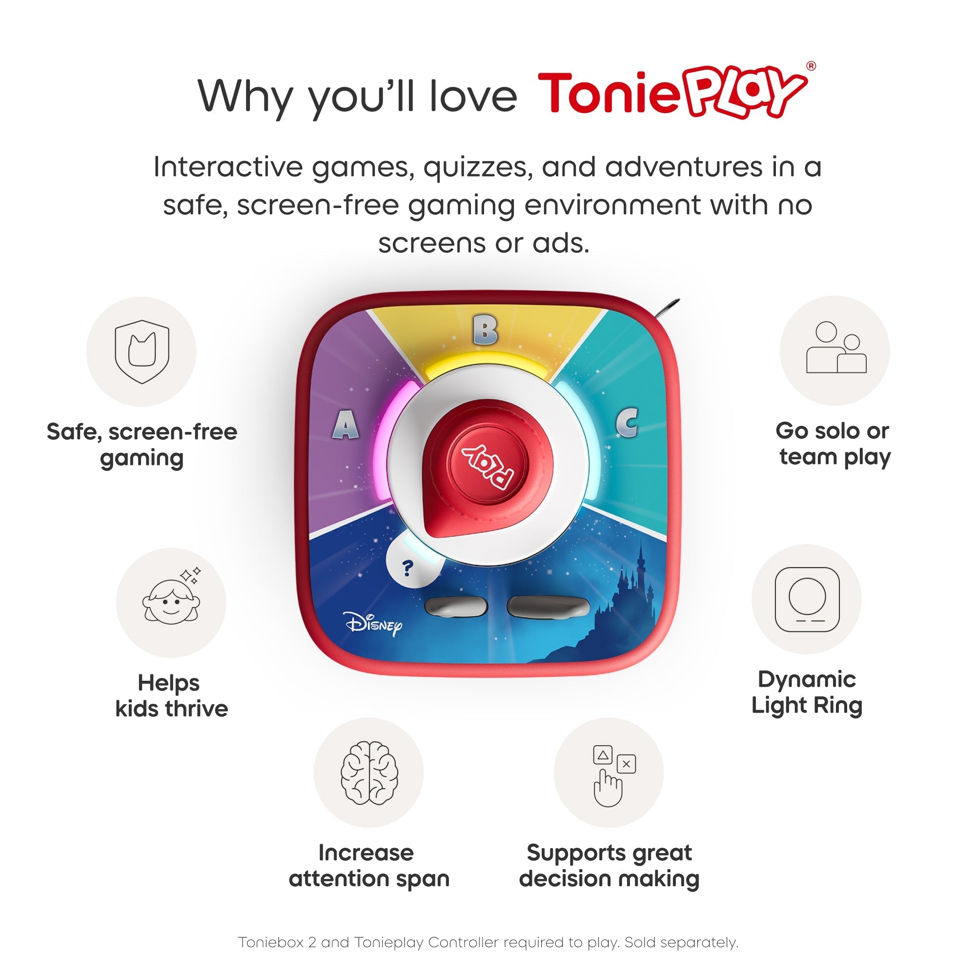 Tonies Tonieplay - Disney Quiz: Kingdom - Musical Toy