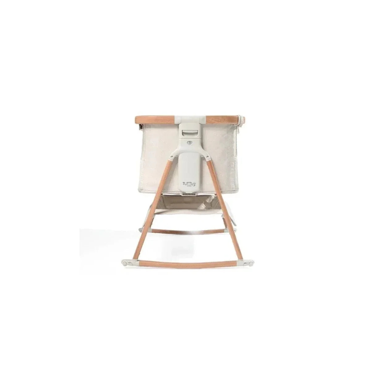Tutti Bambini CoZee Air Bedside Crib - Scandinavian Walnut/Ecru - Scandinavian Walnut/Ecru - Baby Bedside Cribs