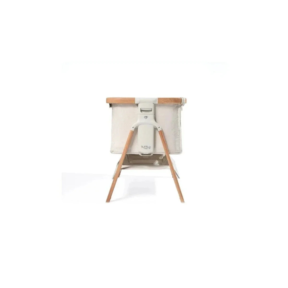 Tutti Bambini CoZee Air Bedside Crib - Scandinavian Walnut/Ecru - Scandinavian Walnut/Ecru - Baby Bedside Cribs