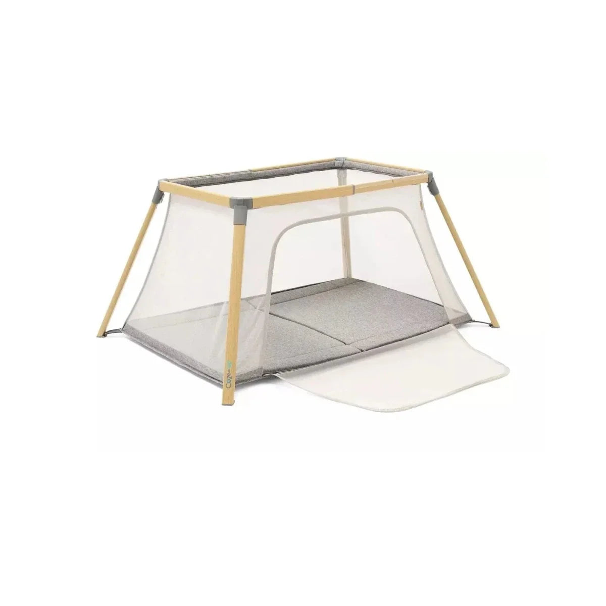 Tutti Bambini CoZee Go Day & Night Playpen - Oak/Charcoal - Oak/Charcoal - Travel Cots