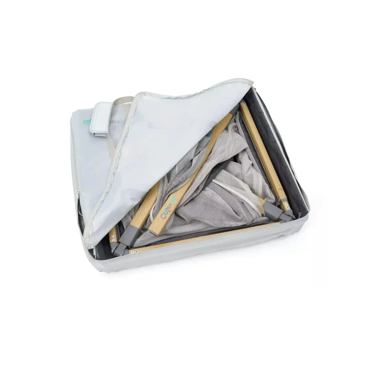 Tutti Bambini CoZee Go Day & Night Playpen - Oak/Charcoal - Oak/Charcoal - Travel Cots