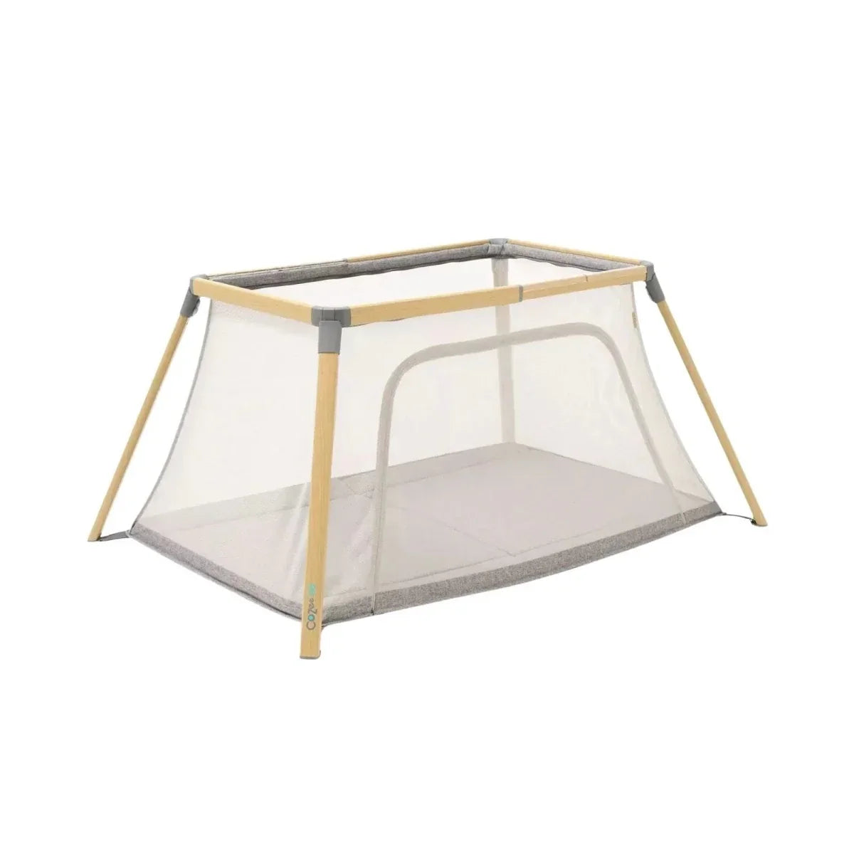 Tutti Bambini CoZee Go Day & Night Playpen - Oak/Charcoal - Oak/Charcoal - Travel Cots