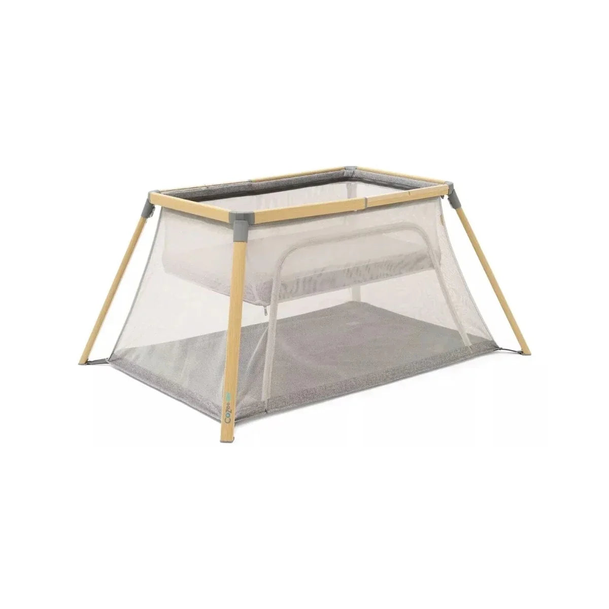 Tutti Bambini CoZee Go Day & Night Playpen - Oak/Charcoal - Oak/Charcoal - Travel Cots