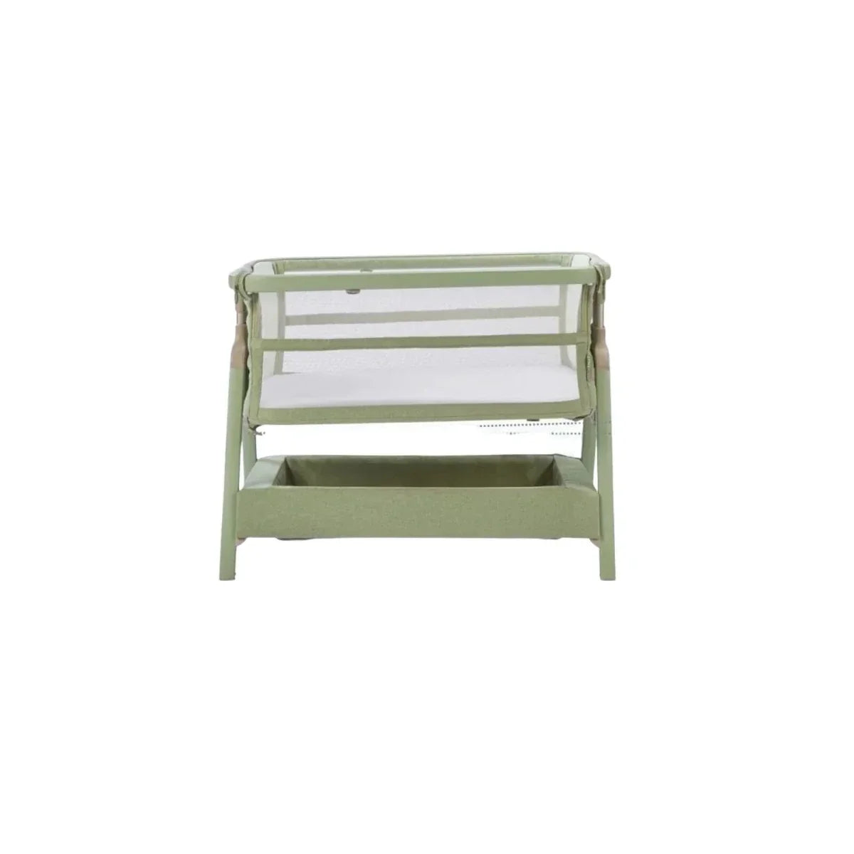 Tutti Bambini CoZee Zen Bedside Crib - Eucalyptus - Eucalyptus - Baby Bedside Cribs