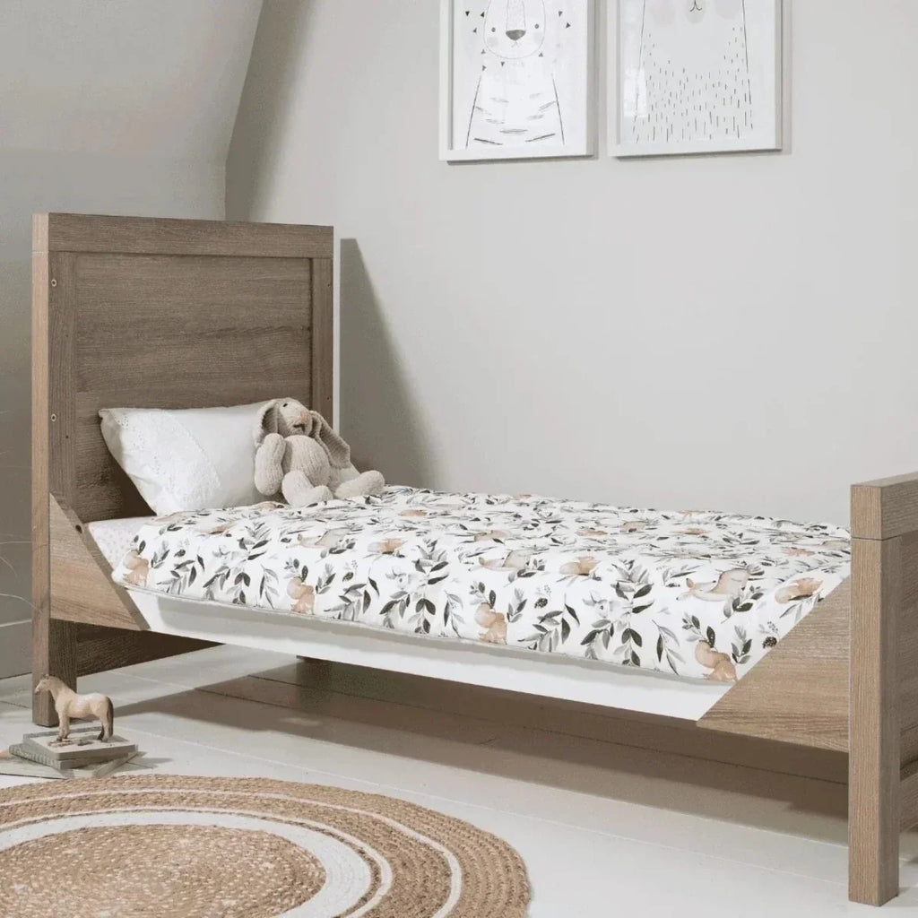 Tutti Bambini Modena 2 Piece Room Set with Pocket Sprung Mattress - Oak - Oak - 2 Piece Furniture Sets
