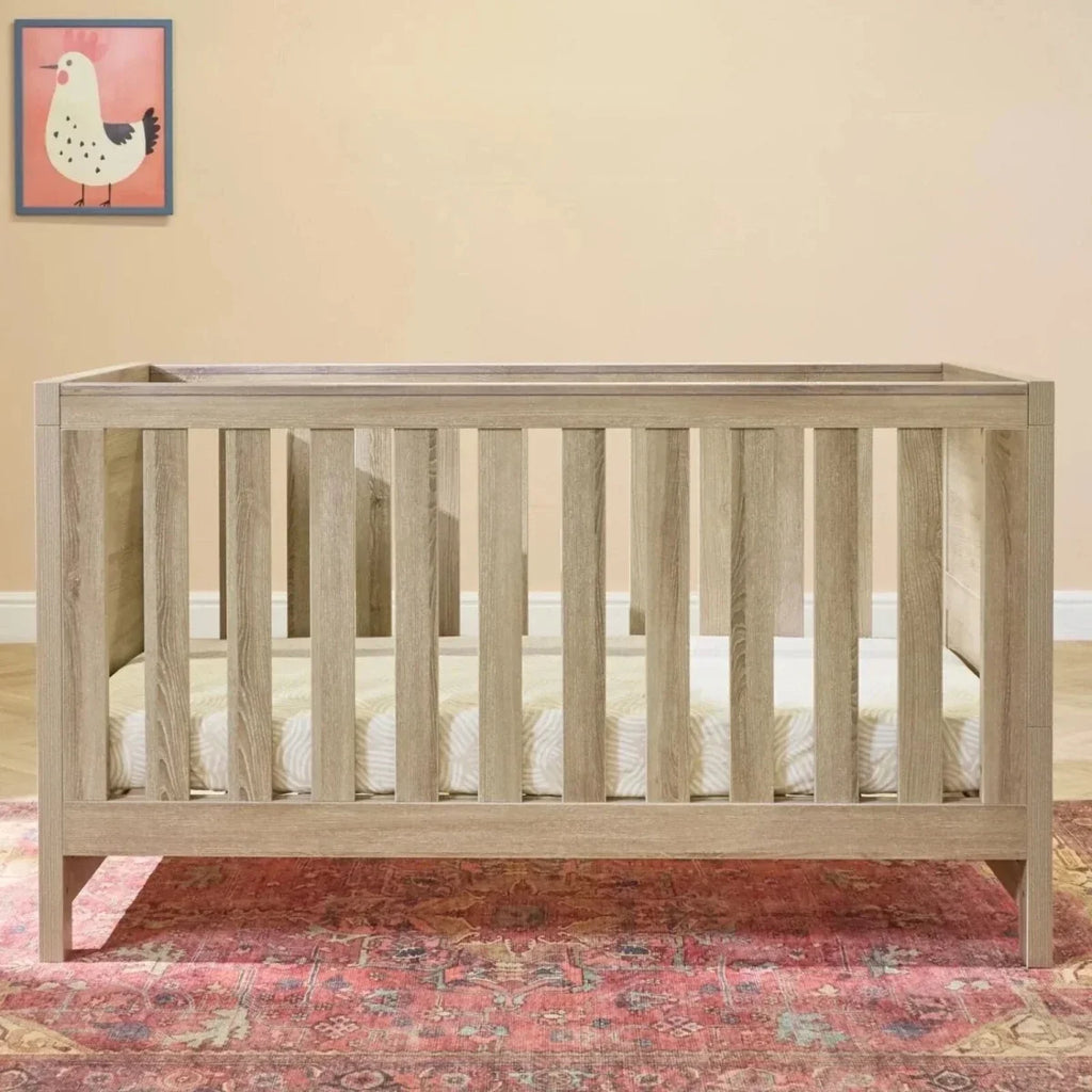 Tutti Bambini Modena 2 Piece Room Set with Pocket Sprung Mattress - Oak - Oak - 2 Piece Furniture Sets
