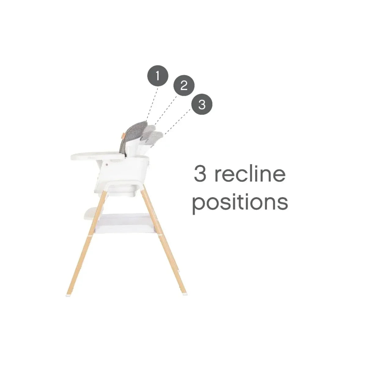 Tutti Bambini Nova Evolutionary Highchair - Scandinavian Walnut/Ecru - Scandinavian Walnut/Ecru - Highchairs