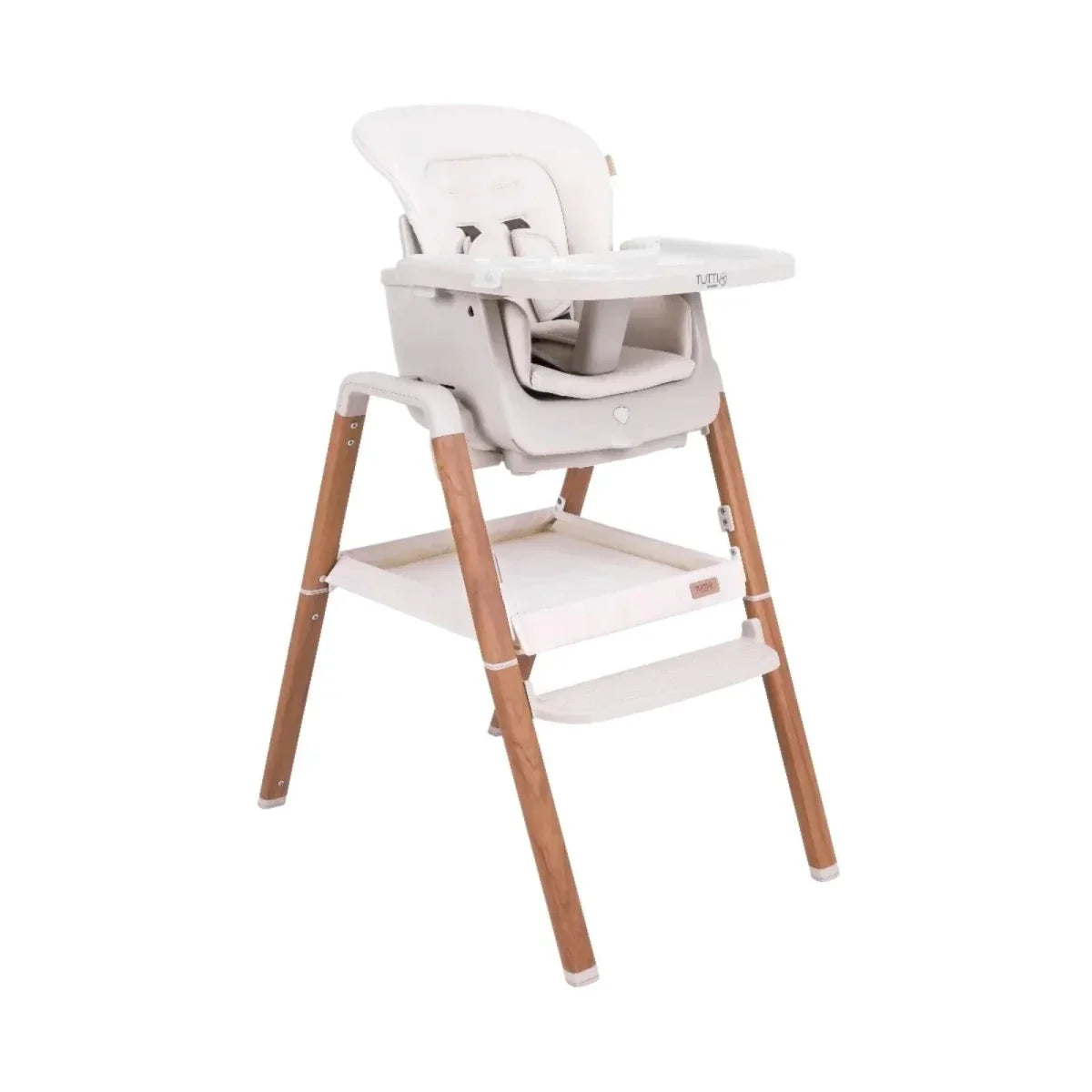 Tutti Bambini Nova Evolutionary Highchair - Scandinavian Walnut/Ecru - Scandinavian Walnut/Ecru - Highchairs