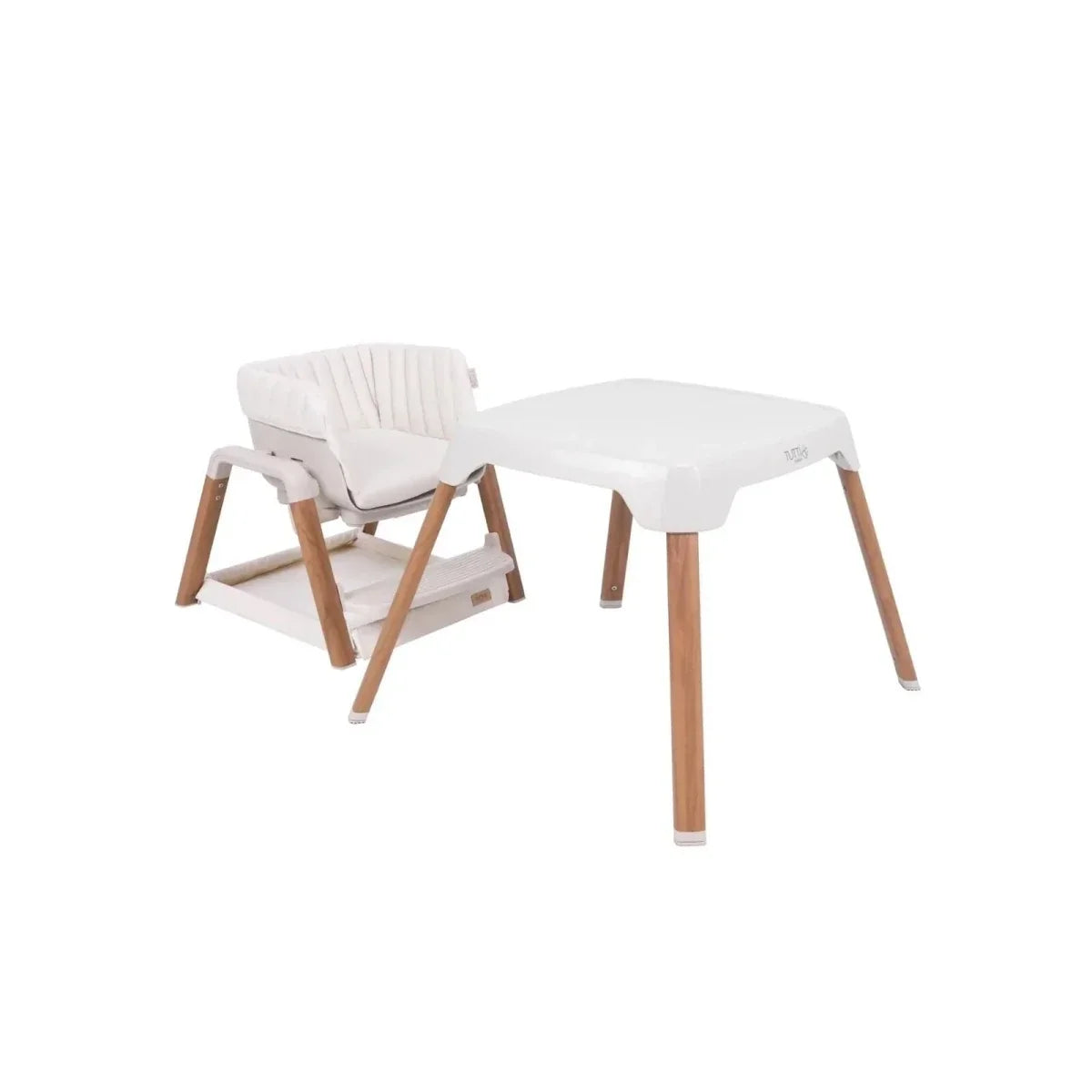 Tutti Bambini Nova Evolutionary Highchair - Scandinavian Walnut/Ecru - Scandinavian Walnut/Ecru - Highchairs