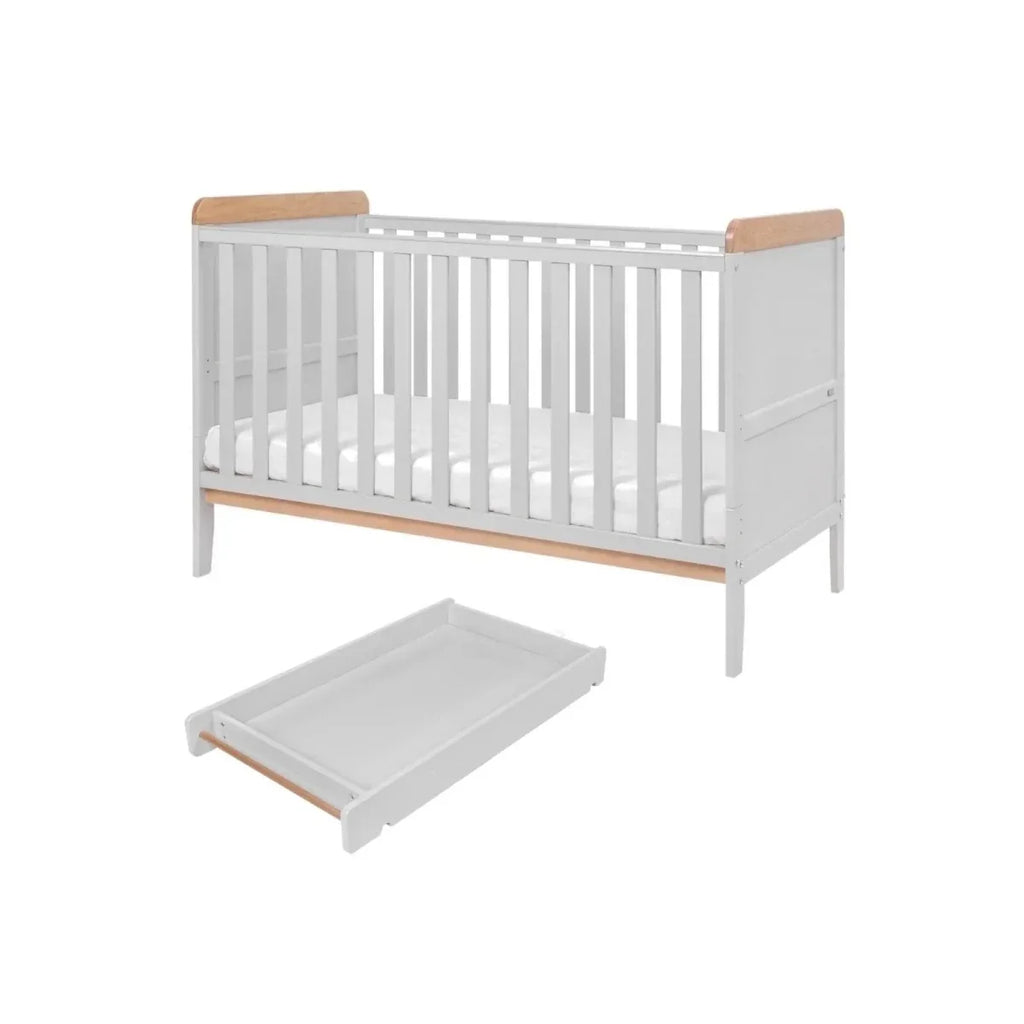 Tutti Bambini Rio 3 Piece Room Set with Pocket Sprung Mattress - Dove Grey/Honey Oak - Dove Grey/Honey Oak - 3 Piece