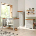 Tutti Bambini Rio 3 Piece Room Set with Pocket Sprung Mattress - Dove Grey/Honey Oak - Dove Grey/Honey Oak - 3 Piece