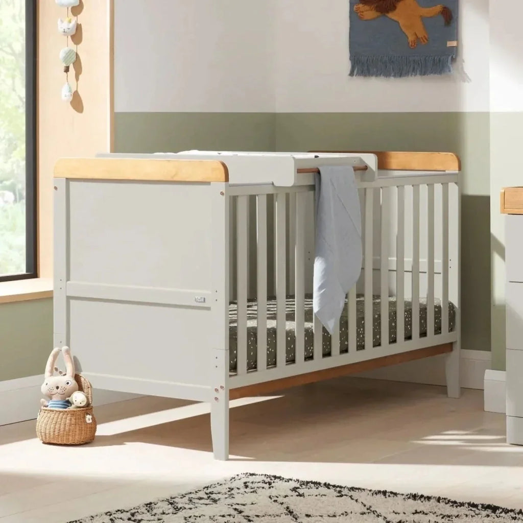 Tutti Bambini Rio 3 Piece Room Set with Pocket Sprung Mattress - Dove Grey/Honey Oak - Dove Grey/Honey Oak - 3 Piece