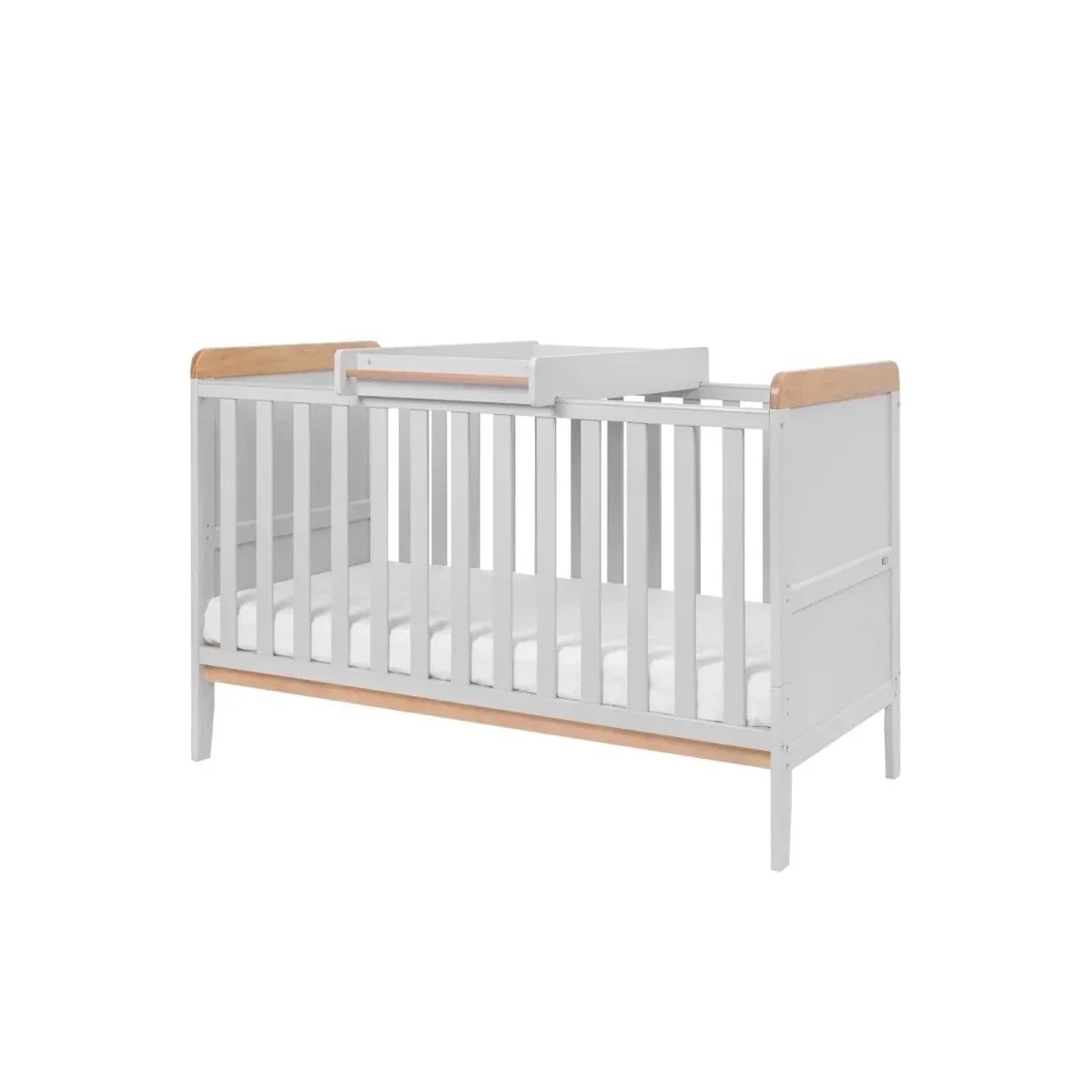 Tutti Bambini Rio 3 Piece Room Set with Pocket Sprung Mattress - Dove Grey/Honey Oak - Dove Grey/Honey Oak - 3 Piece