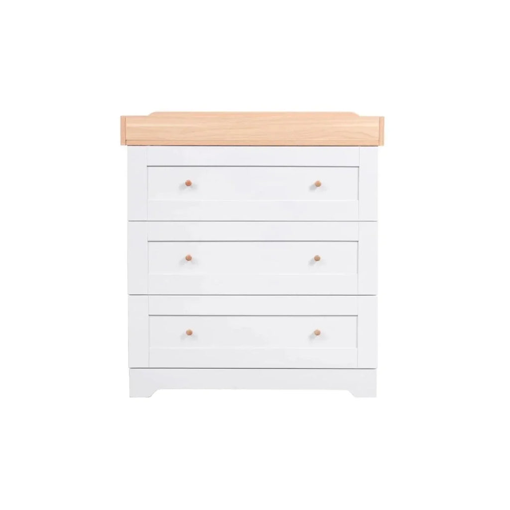 Tutti Bambini Rio 3 Piece Room Set with Pocket Sprung Mattress - Dove Grey/Honey Oak - Dove Grey/Honey Oak - 3 Piece