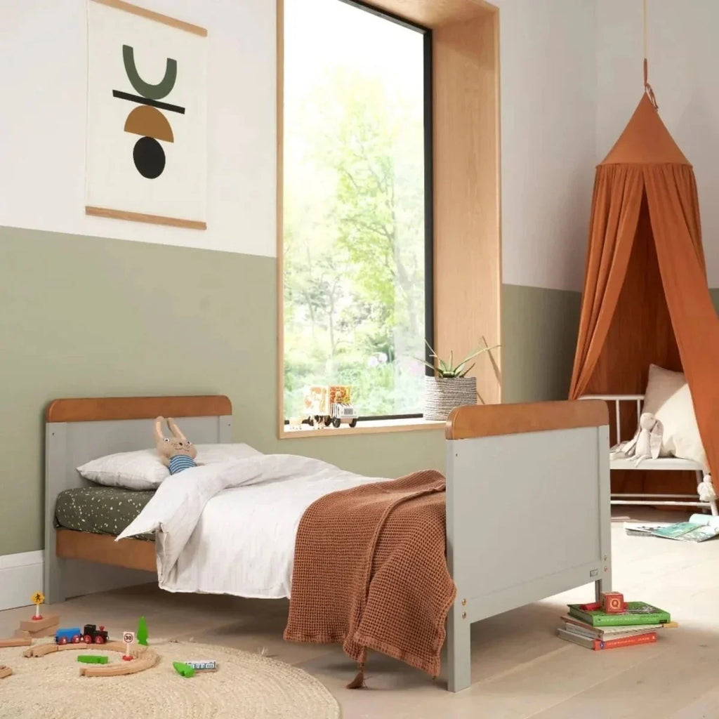 Tutti Bambini Rio 3 Piece Room Set with Pocket Sprung Mattress - Dove Grey/Honey Oak - Dove Grey/Honey Oak - 3 Piece