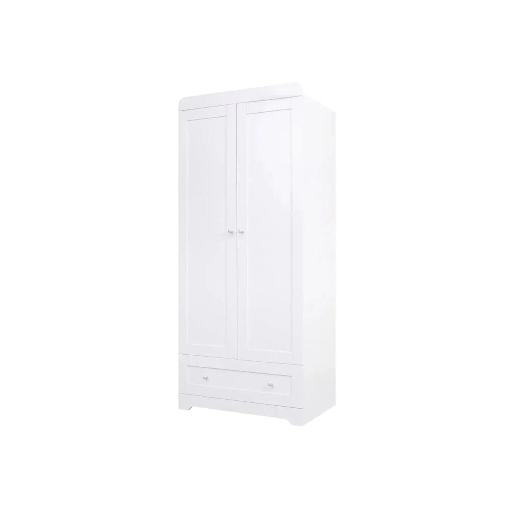 Tutti Bambini Rio 3 Piece Room Set with Pocket Sprung Mattress - White - White - 3 Piece Furniture Sets