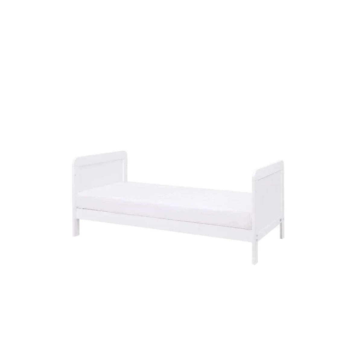 Tutti Bambini Rio 3 Piece Room Set with Pocket Sprung Mattress - White - White - 3 Piece Furniture Sets