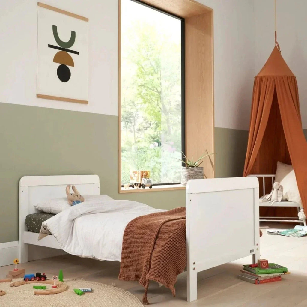 Tutti Bambini Rio 3 Piece Room Set with Pocket Sprung Mattress - White - White - 3 Piece Furniture Sets