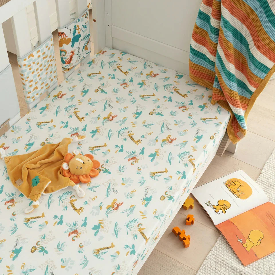 Tutti Bambini - Run wild Cot Bed sheets-1
