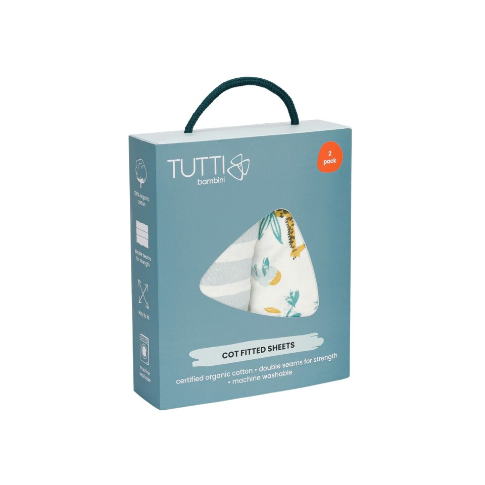 Tutti Bambini - Run wild Cot Bed sheets-2