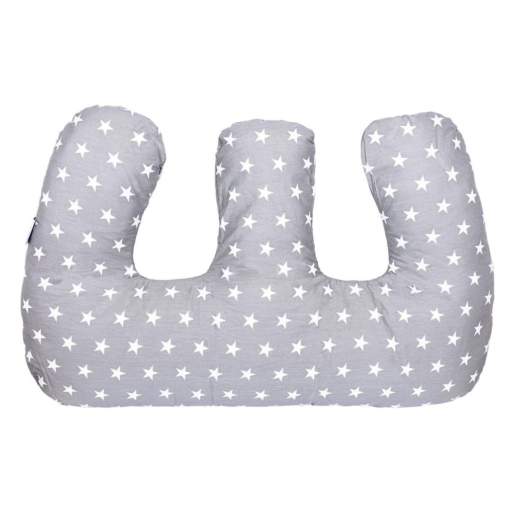 Twin Pregnancy Nursing Pillow - White Stars - Twin Nursing Pillows