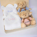 Twins Teddy and Towel Gift Set - Boy & Girl - Baby & Toddler