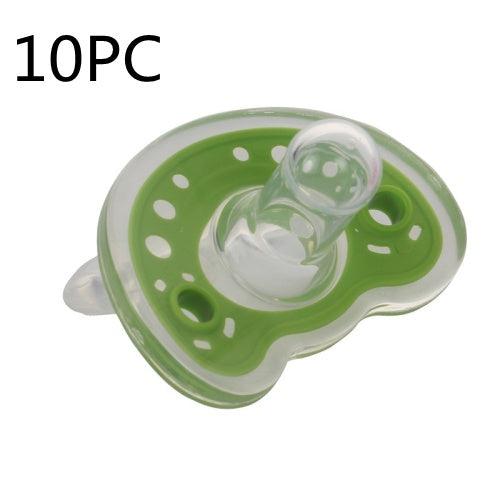 Baby Products Full Silica Gel Pacifier Two-color Liquid Silicone Sleep Comfort Baby Pacifier Baby - Nude Round Head