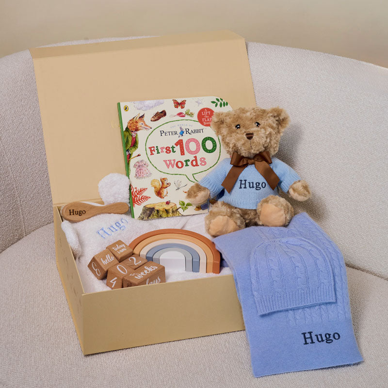 Ultimate Luxury Cashmere Gift Set - Cornflower Blue - Cornflower blue - Baby