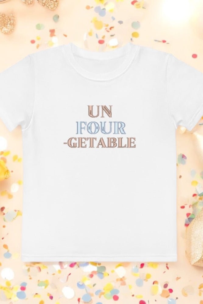 Un FOUR-Getable 4th Birthday T-Shirt Personalised - T-Shirts