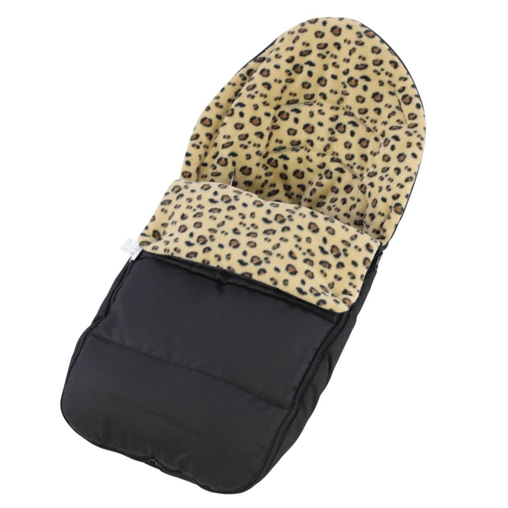 Universal Animal Print Car Seat Footmuff / Cosy Toes - Fits All 3 And 5 Point Harnesses - Fits All Models - Animal