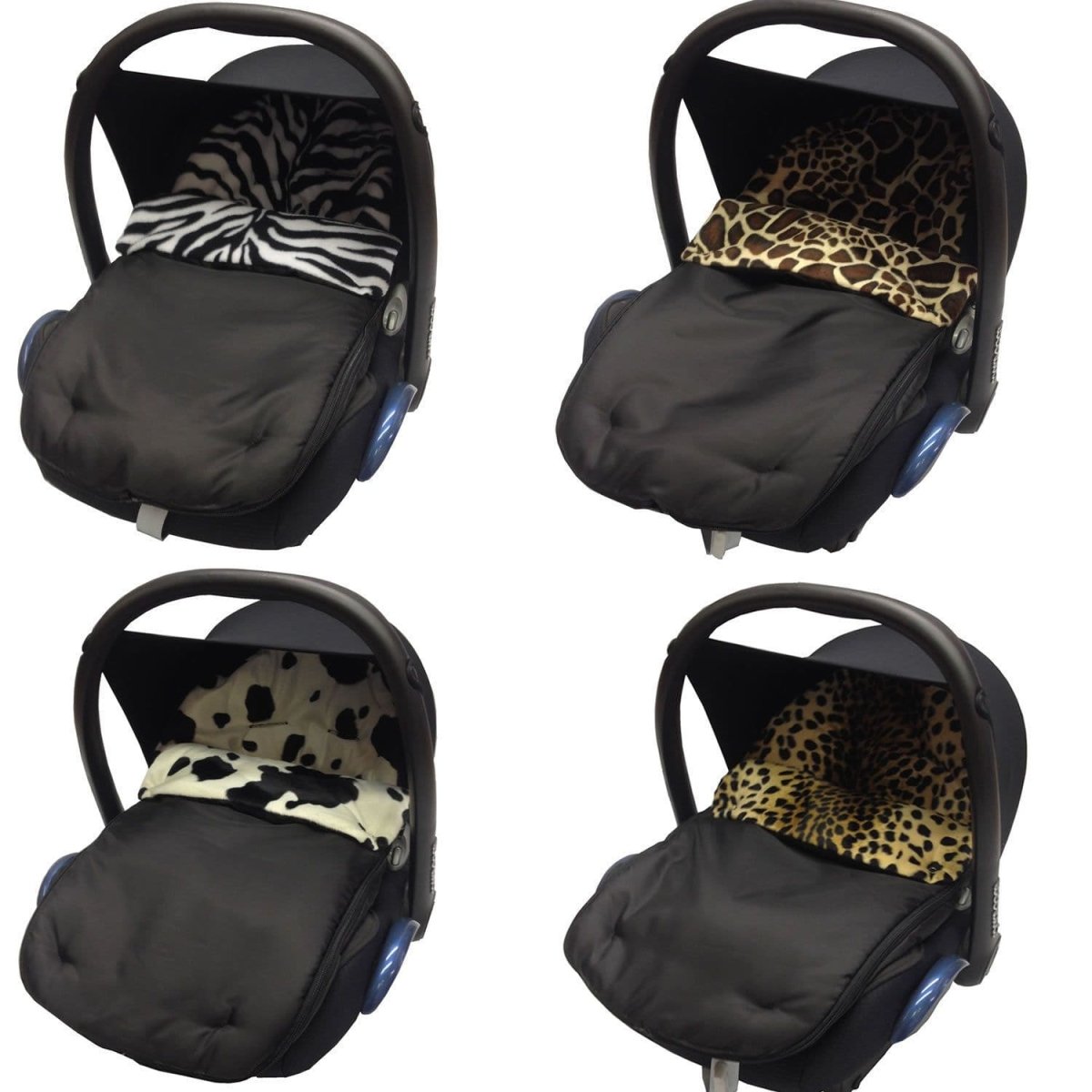 Universal Animal Print Car Seat Footmuff / Cosy Toes - Fits All 3 And 5 Point Harnesses - Fits All Models - Animal