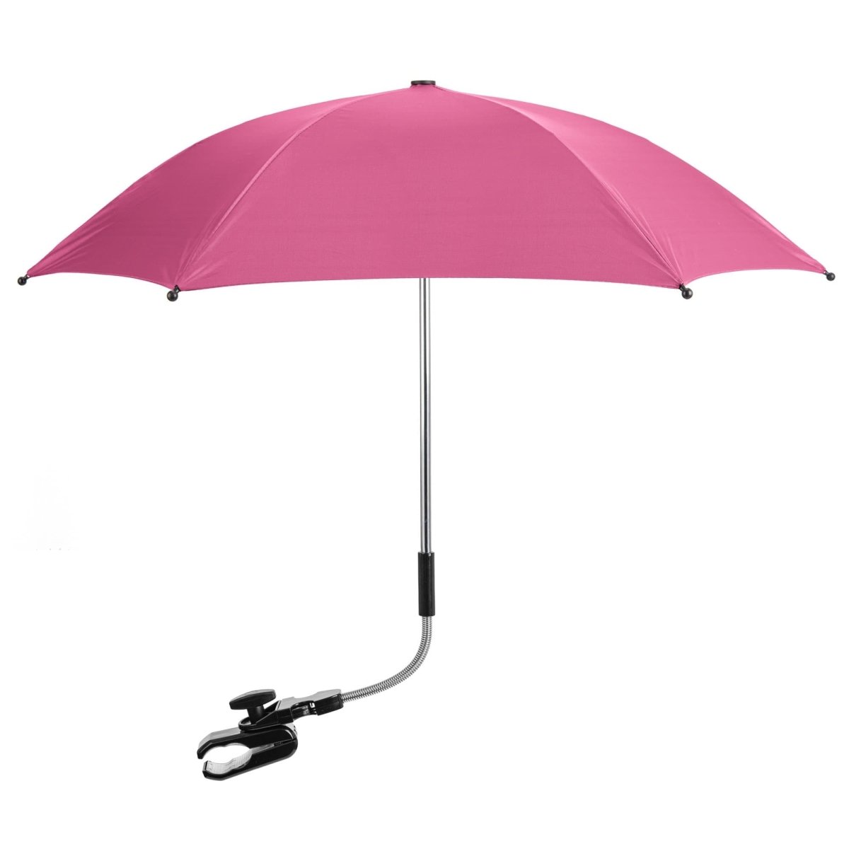 Universal Baby Parasol / Umbrella - Fits All Pushchairs / Prams / Strollers And Buggies - Fits All Models - Hot Pink