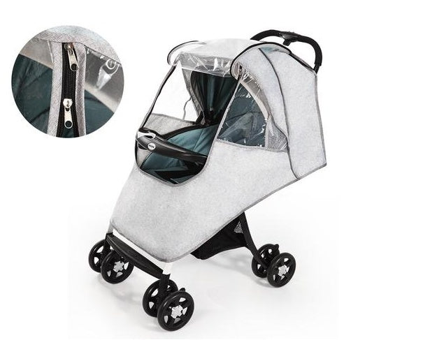 Universal Baby Stroller Cover – Warm & Rainproof - gray - Prams & Strollers