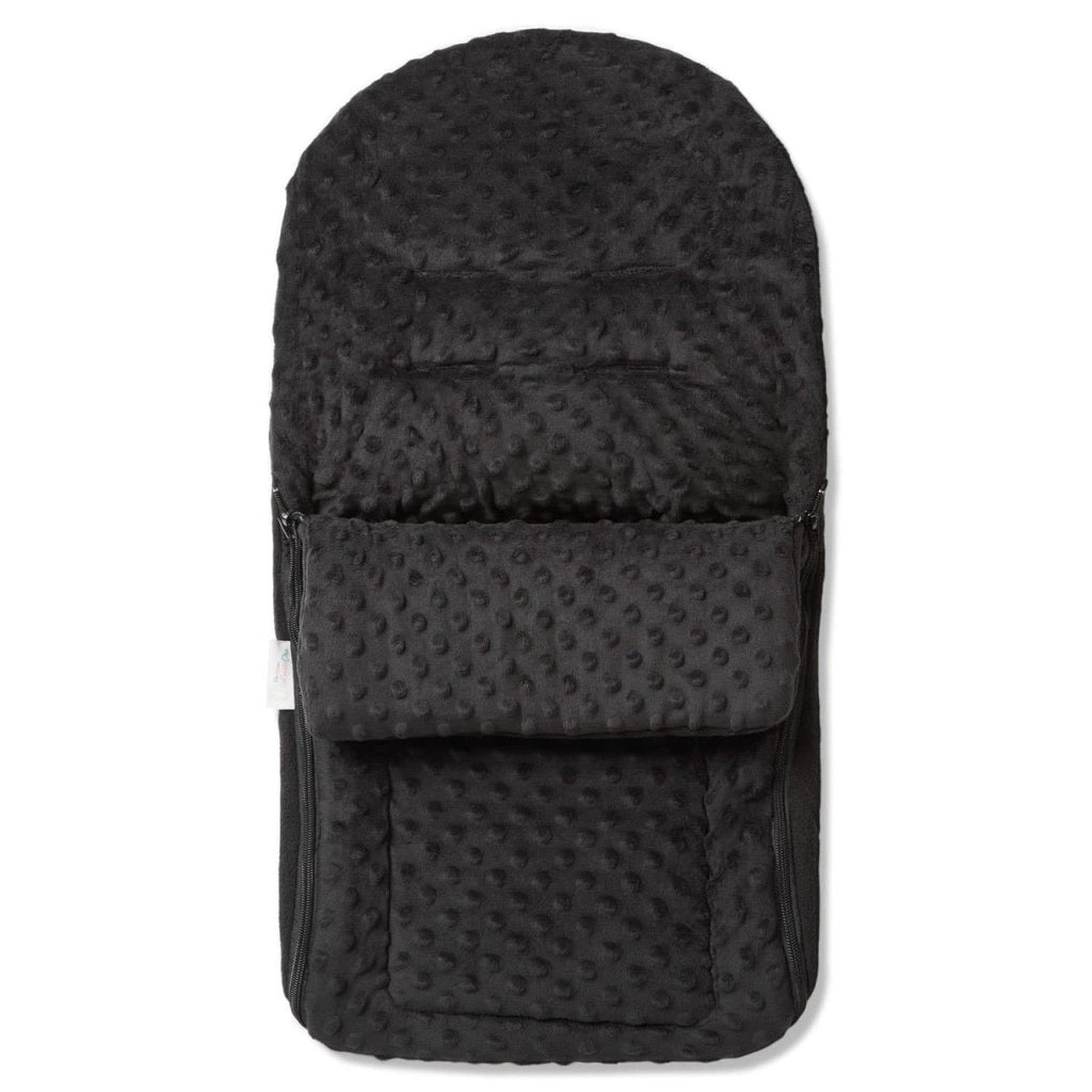 Universal Dimple Car Seat Footmuff / Cosy Toes - Fits All 3 And 5 Point Harnesses - Black / Fits All Models - Dimple